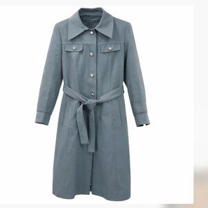 Vintage Forecaster of Boston Plaid Zip-Outline Coat – 1960s/70s Belted Jacket